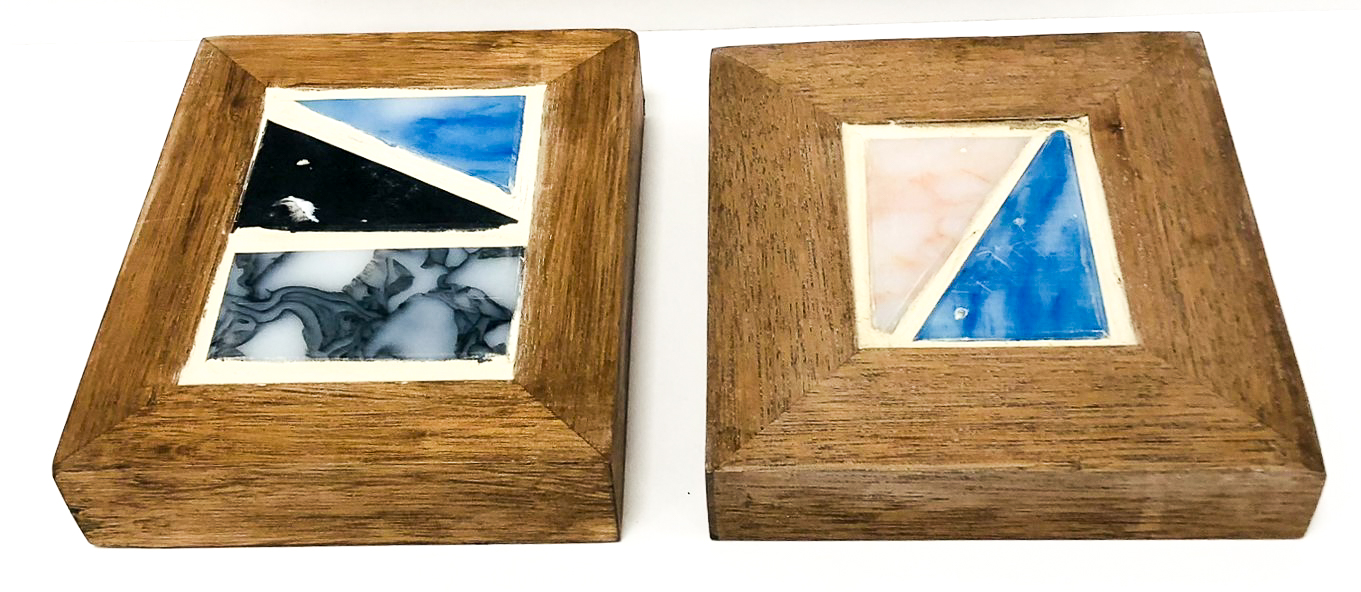 SMILE recycled plastic panel — polished and buffed surface detail